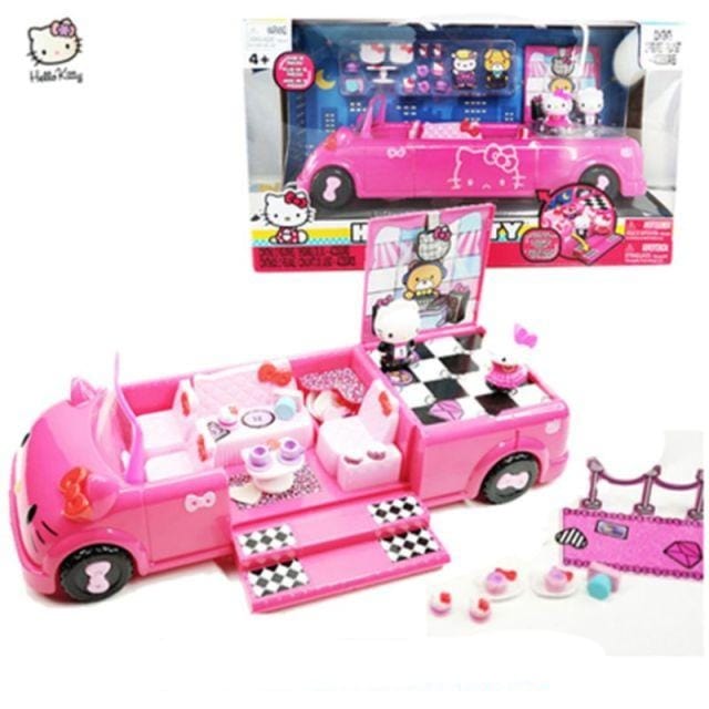 Hello Kitty Cat Rescue Toys Set Airplane Bus Remote Control