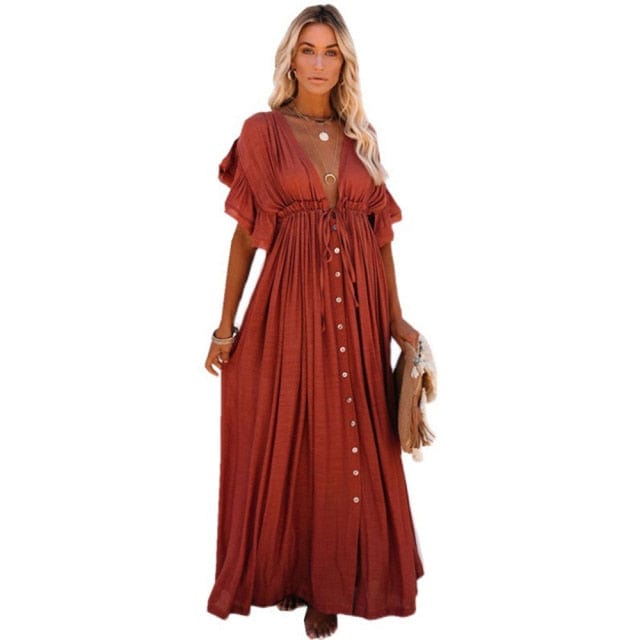 Boho Sexy Kimono Dress - east2cart.uk