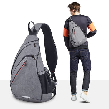 Mixi Men One Shoulder Backpack Women Sling Bag Crossbody USB Boys Cycling Sports Travel Versatile Fashion Bag Student School - east2cart.uk