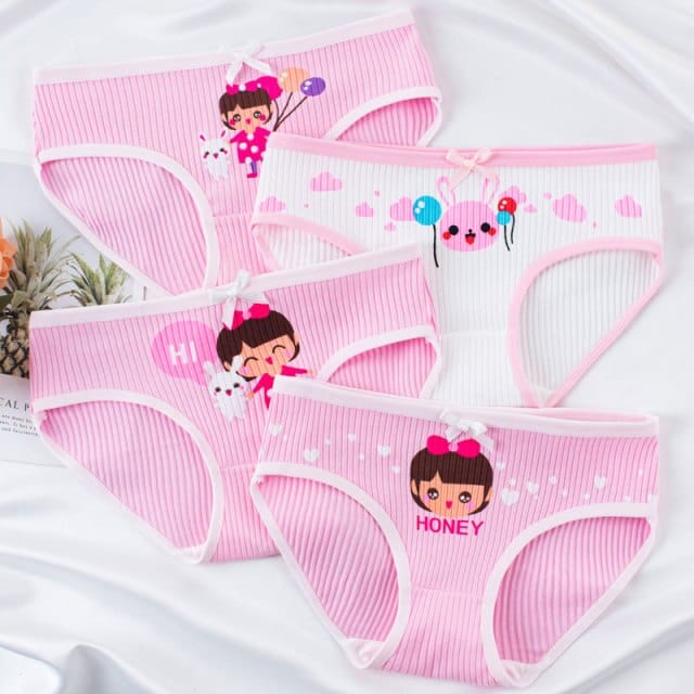 4PCS/Lot Baby Girl Boy Cute Cartoon Panties