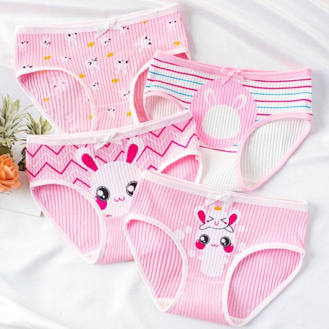 4PCS/Lot Baby Girl Boy Cute Cartoon Panties