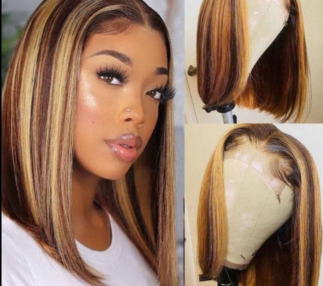 Highlight Human Hair Bob Wig - east2cart.uk