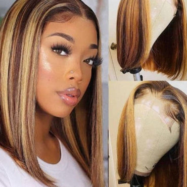 Highlight Human Hair Bob Wig - east2cart.uk