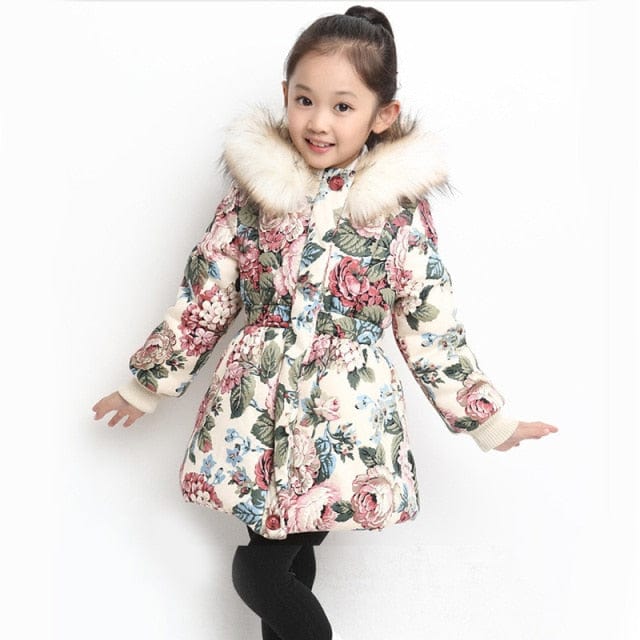 Girl's Thick Warm Hooded Winter Coat