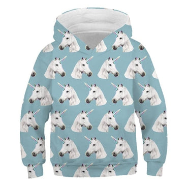 Children's Unicorn Hooded Sweat Tops