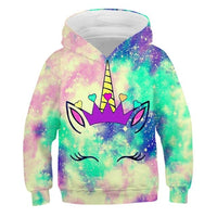 Children's Unicorn Hooded Sweat Tops
