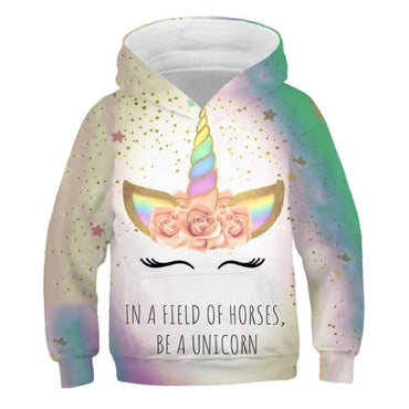 Children's Unicorn Hooded Sweat Tops