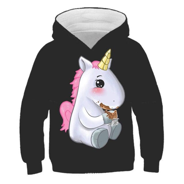 Children's Unicorn Hooded Sweat Tops