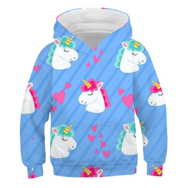 Children's Unicorn Hooded Sweat Tops