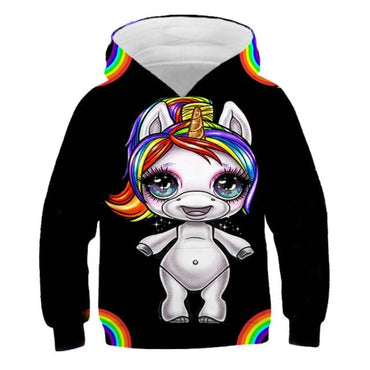 Children's Unicorn Hooded Sweat Tops