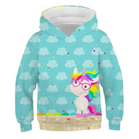 Children's Unicorn Hooded Sweat Tops