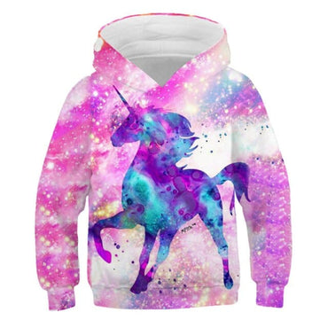 Children's Unicorn Hooded Sweat Tops