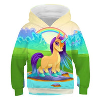 Children's Unicorn Hooded Sweat Tops