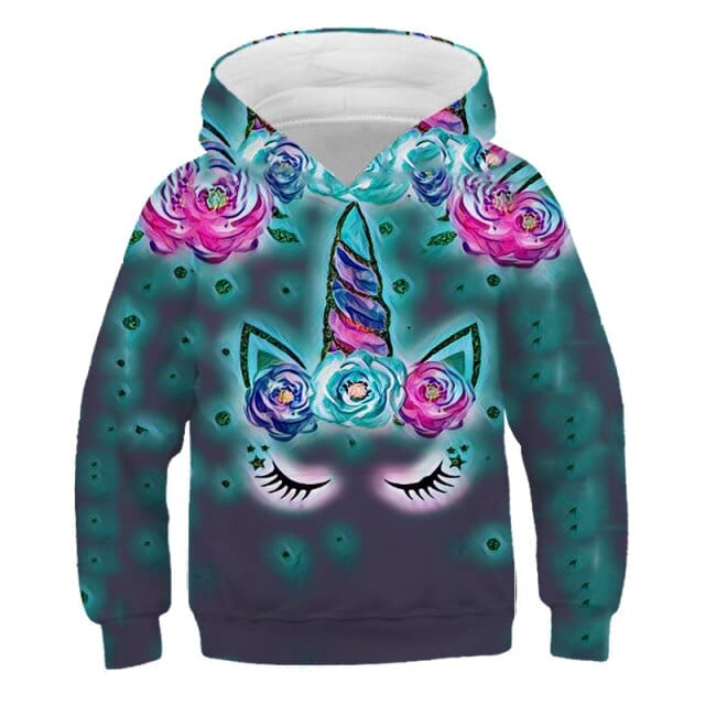 Children's Unicorn Hooded Sweat Tops