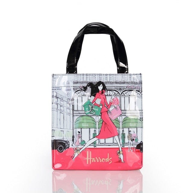 London Style PVC Reusable Luxury Shopping Bag