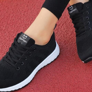 Sneakers Women Shoes Flats Casual Ladies Shoe Woman Lace-Up Mesh Light Breathable Female zapatillas de deporte para mujer - east2cart.uk