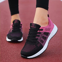 Sneakers Women Shoes Flats Casual Ladies Shoe Woman Lace-Up Mesh Light Breathable Female zapatillas de deporte para mujer - east2cart.uk