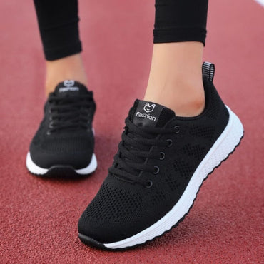 Sneakers Women Shoes Flats Casual Ladies Shoe Woman Lace-Up Mesh Light Breathable Female zapatillas de deporte para mujer - east2cart.uk