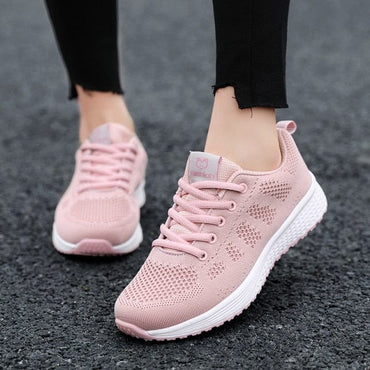 Sneakers Women Shoes Flats Casual Ladies Shoe Woman Lace-Up Mesh Light Breathable Female zapatillas de deporte para mujer - east2cart.uk