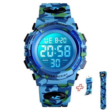 SKMEI Military Kids Sport Watches 50M Waterproof Electronic Wristwatch Stop Watch Clock Children Digital Watch For Boys Girls - east2cart.uk