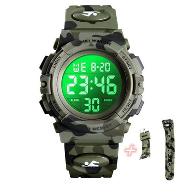 SKMEI Military Kids Sport Watches 50M Waterproof Electronic Wristwatch Stop Watch Clock Children Digital Watch For Boys Girls - east2cart.uk