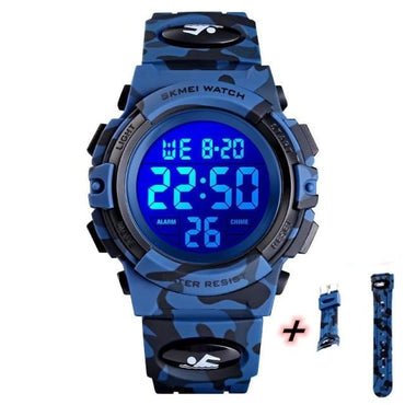 SKMEI Military Kids Sport Watches 50M Waterproof Electronic Wristwatch Stop Watch Clock Children Digital Watch For Boys Girls - east2cart.uk