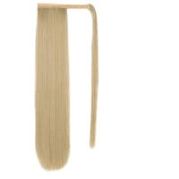 Vigorous Corn Wavy Long Ponytail Synthetic Hairpiece Wrap on Clip Hair Extensions Ombre Brown Pony Tail Blonde Fack Hair - east2cart.uk