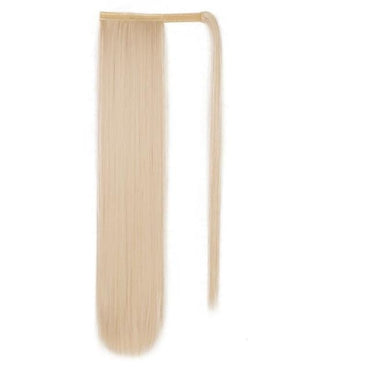 Vigorous Corn Wavy Long Ponytail Synthetic Hairpiece Wrap on Clip Hair Extensions Ombre Brown Pony Tail Blonde Fack Hair - east2cart.uk