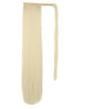 Vigorous Corn Wavy Long Ponytail Synthetic Hairpiece Wrap on Clip Hair Extensions Ombre Brown Pony Tail Blonde Fack Hair - east2cart.uk