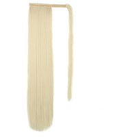 Vigorous Corn Wavy Long Ponytail Synthetic Hairpiece Wrap on Clip Hair Extensions Ombre Brown Pony Tail Blonde Fack Hair - east2cart.uk