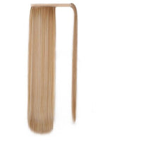 Vigorous Corn Wavy Long Ponytail Synthetic Hairpiece Wrap on Clip Hair Extensions Ombre Brown Pony Tail Blonde Fack Hair - east2cart.uk