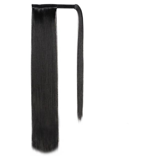 Vigorous Corn Wavy Long Ponytail Synthetic Hairpiece Wrap on Clip Hair Extensions Ombre Brown Pony Tail Blonde Fack Hair - east2cart.uk