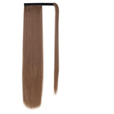 Vigorous Corn Wavy Long Ponytail Synthetic Hairpiece Wrap on Clip Hair Extensions Ombre Brown Pony Tail Blonde Fack Hair - east2cart.uk