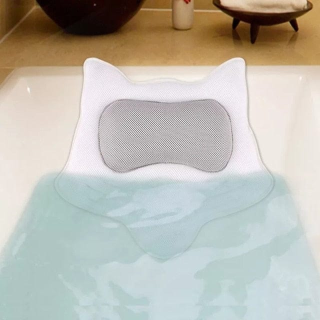 Long Bath Pillow SPA Bath Tub Mat Non-slip Bath Cushion Bathtub Mat Hangable Neck Cushion Bathroom Accessories Dropshipping - east2cart.uk