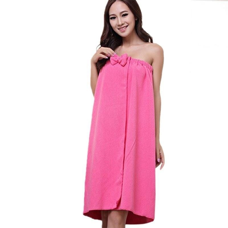 Women Microfiber Bath Towels for adults Bathrobe Bath Robe Wrap Towel Bath Gown serviette de bain toalha de banho badhanddoek - east2cart.uk