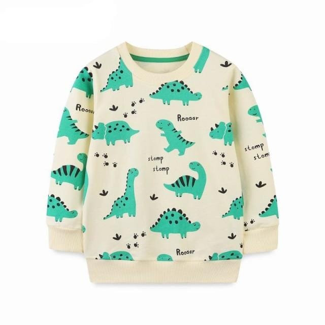 Boys Dinosaur Print Hoodie