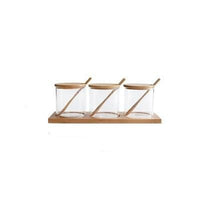 3 PCS Set Glasses Storage Jars - east2cart.uk
