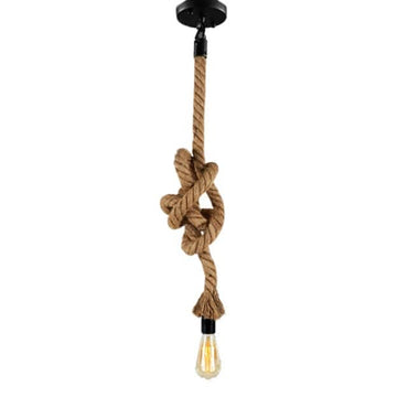 Retro Hemp Rope Pendant Light