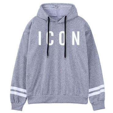 ICON Print Oversized Hoodie Sweat Top