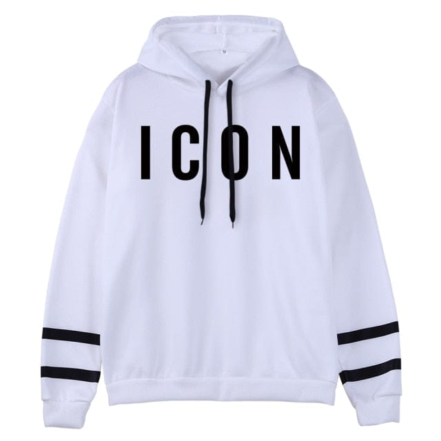 ICON Print Oversized Hoodie Sweat Top