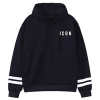 ICON Print Oversized Hoodie Sweat Top