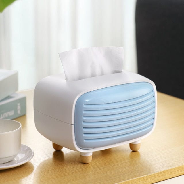 Tissue Storage Box Napkin Holder Multifunctional Sundries Storage Ontainer Living Room Stationery Organizer Box for Home Office - east2cart.uk