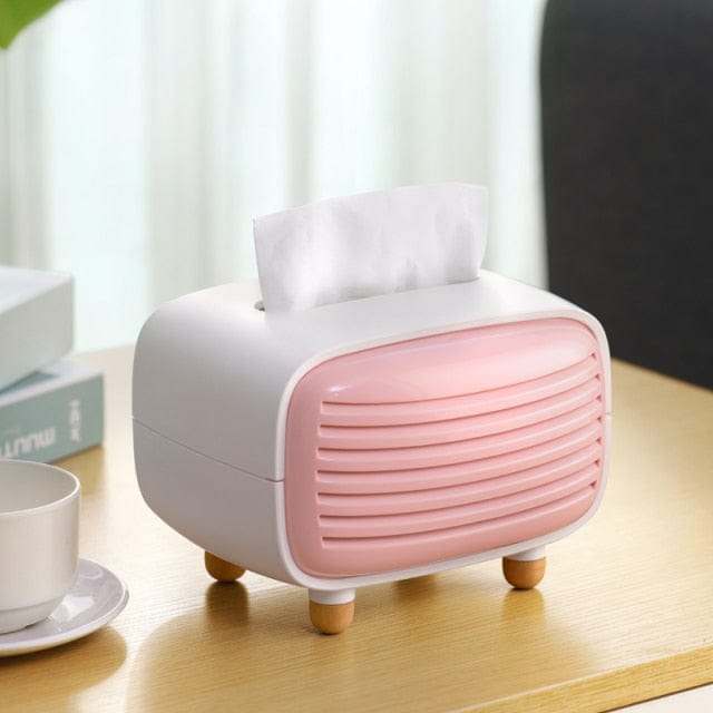 Tissue Storage Box Napkin Holder Multifunctional Sundries Storage Ontainer Living Room Stationery Organizer Box for Home Office - east2cart.uk