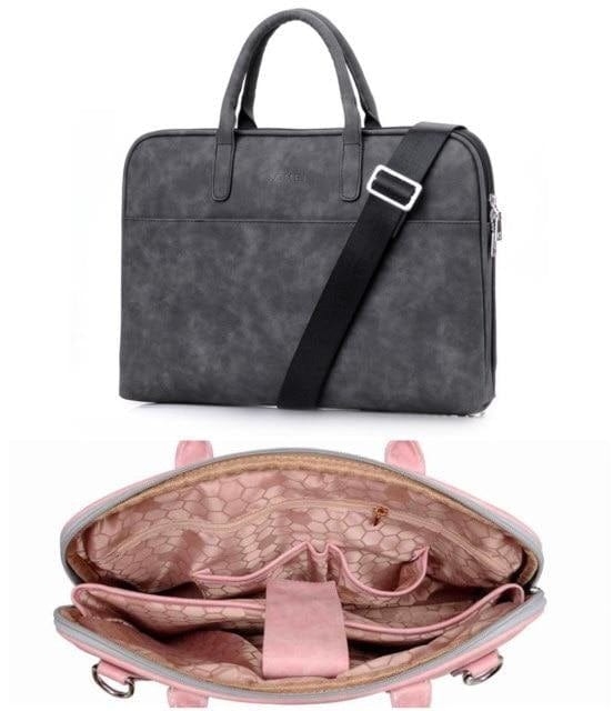 Ladies PU Leather Laptop Bag - east2cart.uk