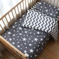 Nordic Striped Star Crib Bedding Set For Newborn - east2cart.uk