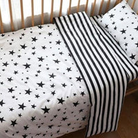 Nordic Striped Star Crib Bedding Set For Newborn - east2cart.uk