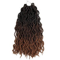 Synthetic Crochet Braids Hair Goddess Faux Locs Ombre Curly Soft Dreads Dreadlocks For Black Woman Extensions YXCHERISHAIR - east2cart.uk