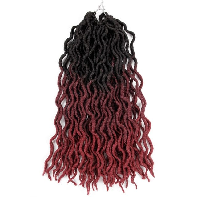 Synthetic Crochet Braids Hair Goddess Faux Locs Ombre Curly Soft Dreads Dreadlocks For Black Woman Extensions YXCHERISHAIR - east2cart.uk