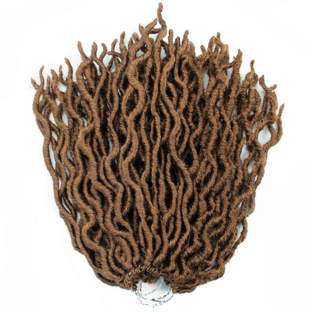 Synthetic Crochet Braids Hair Goddess Faux Locs Ombre Curly Soft Dreads Dreadlocks For Black Woman Extensions YXCHERISHAIR - east2cart.uk