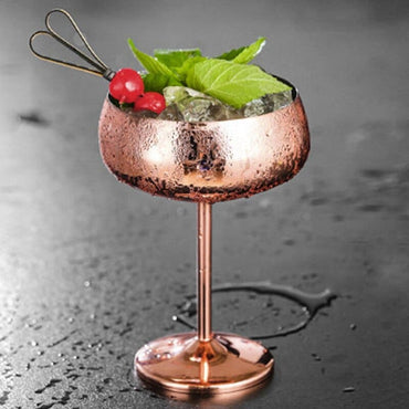 1Pc Luxury Rose Gold Cocktail Goblet - east2cart.uk